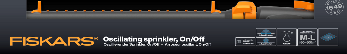 Keinusadetin Fiskars ON/OFF