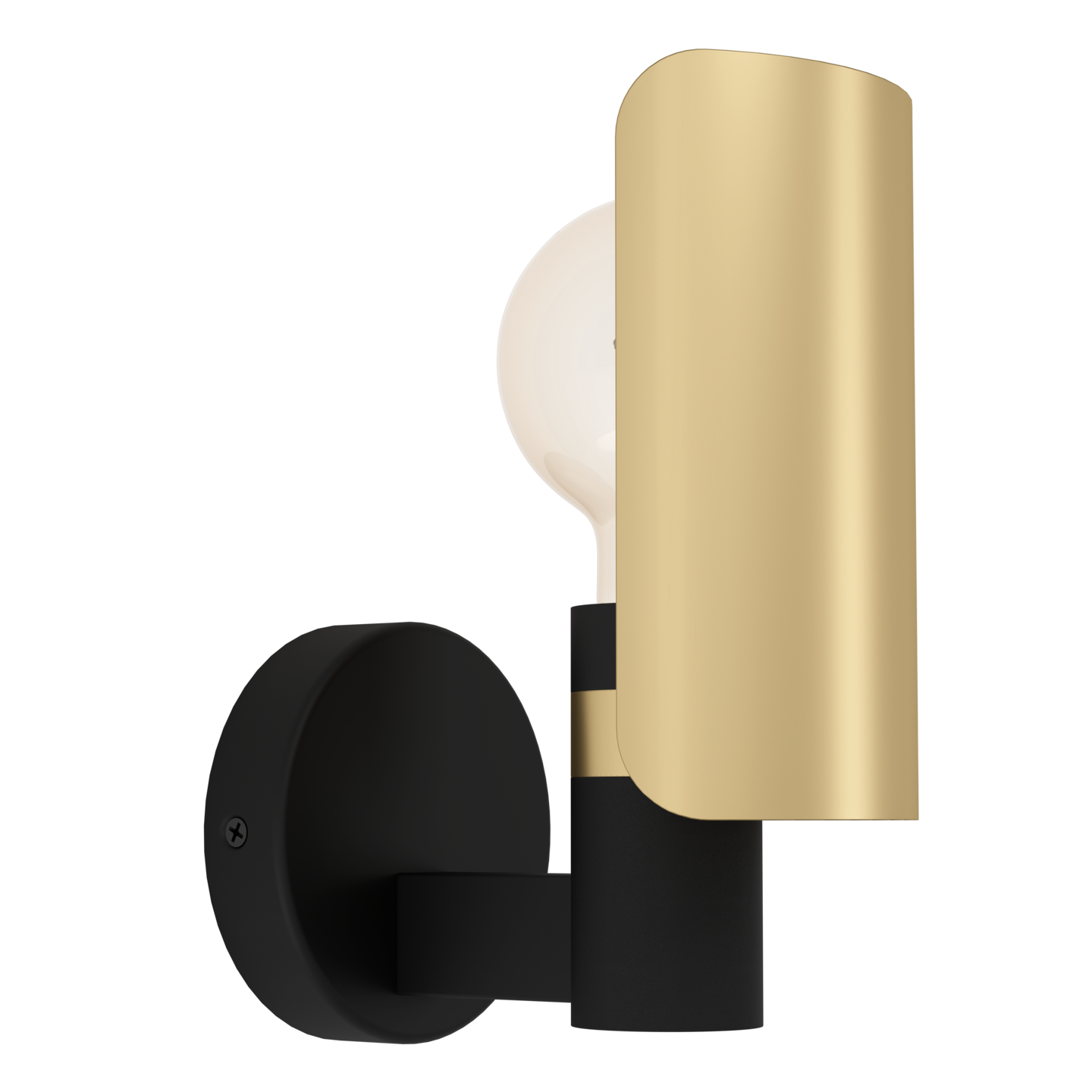 Seinävalaisin EGLO Hayes 40W 12x12x22,5cm musta/kulta