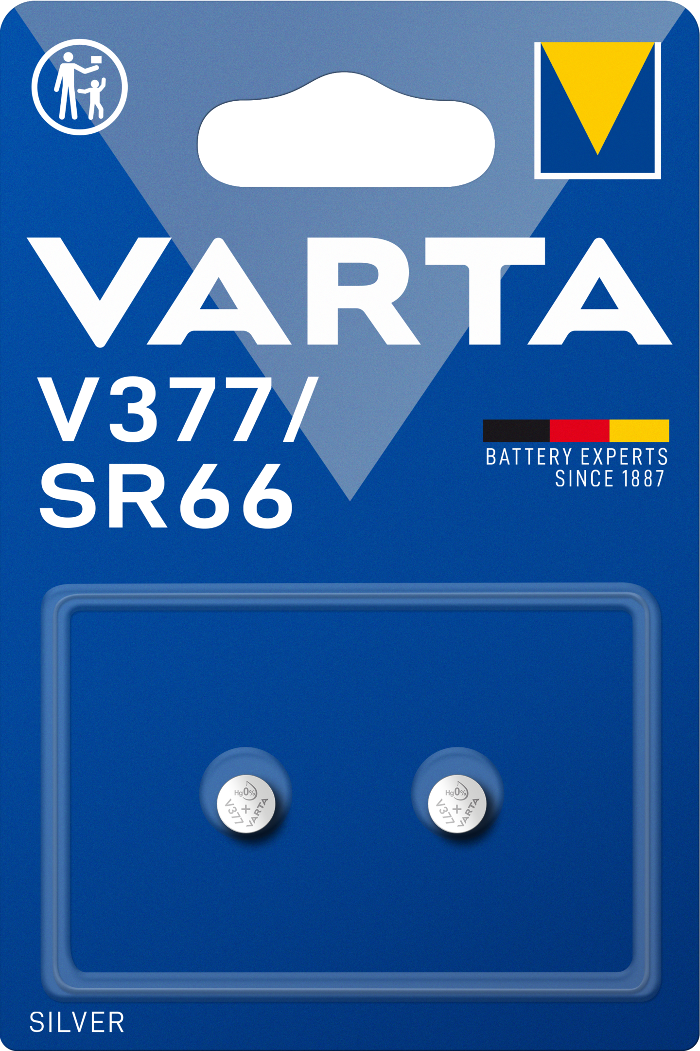 BATTERI VARTA KNAPPCELL SILVER OXIDERAT UR V377SR66 1,55V