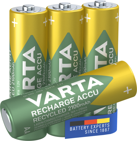 Akkuparisto VARTA ladattava NIMH AA 2100MAH 4kpl