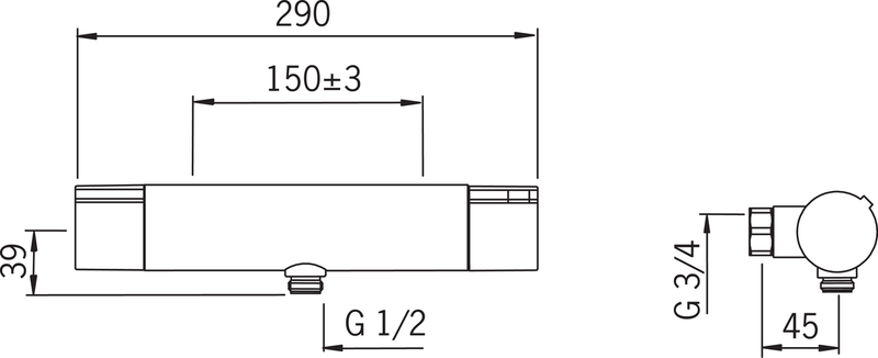 Suihkuhana Oras Cubista 2470 Eco