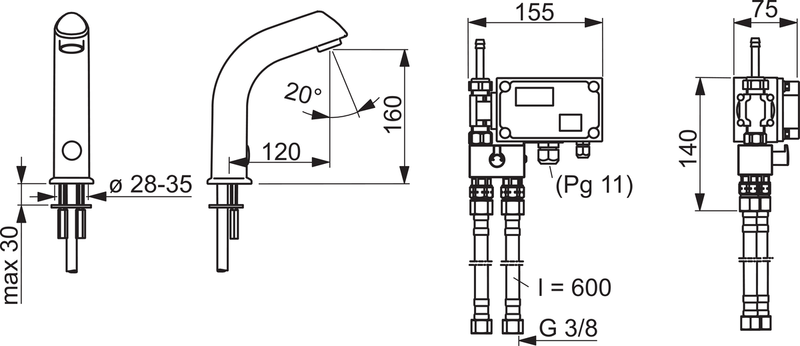 Pesuallashana Oras Electra 24/48 V Bluetooth 6104Z
