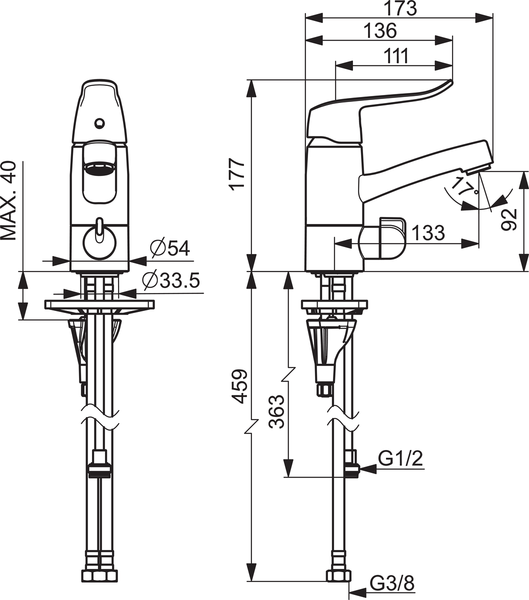 Pesuallashana Oras Care 5713F pesukoneventtiili