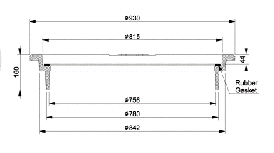 Kehyssetti kelluva 180/800 kehys+umpikansi D400 CW