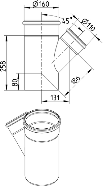 Haarayhde Blücher haponkestävä teräs 160x110x45