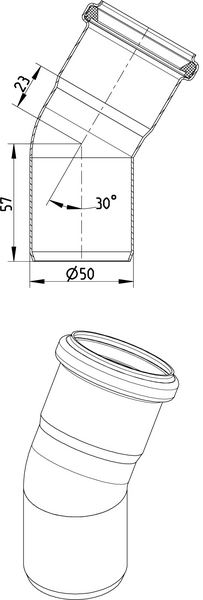 Kulmayhde Blücher haponkestävä teräs 50x30