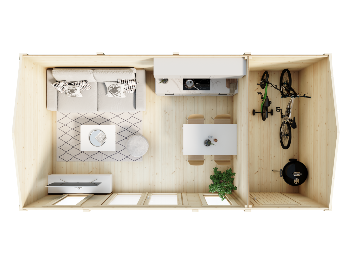 Vierasmaja Lillevilla Kumpunen 18,0m²