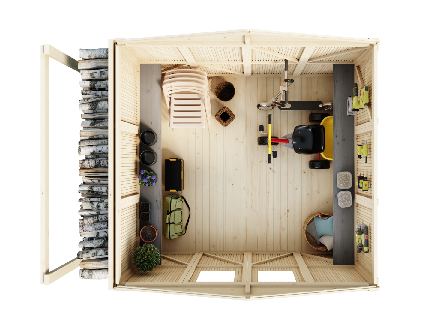 Pihavarasto 614 Lillevilla 5,6m²