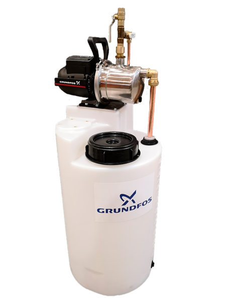 Täyttöpumppaamo Grundfos GTP 100/5 sähköpumpulla JP4-47