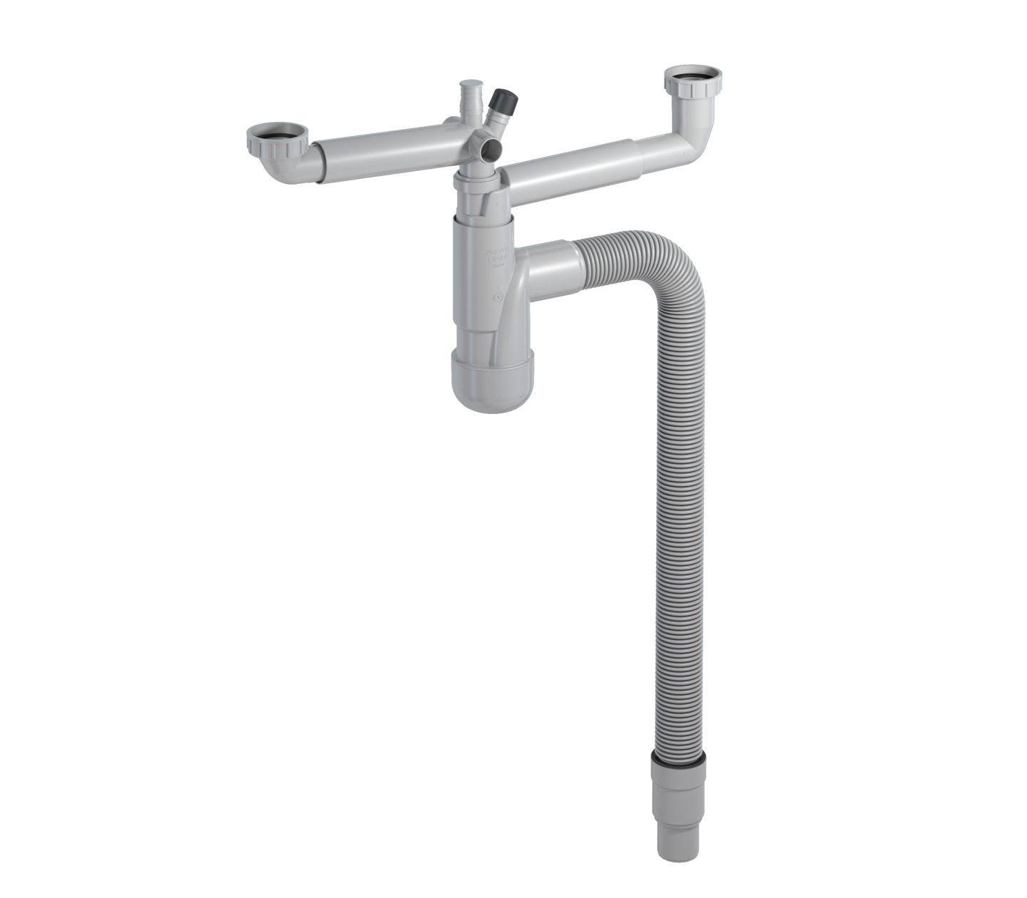 Keittiövesilukko Prevex Flexloc 2-altainen 1 1/2"