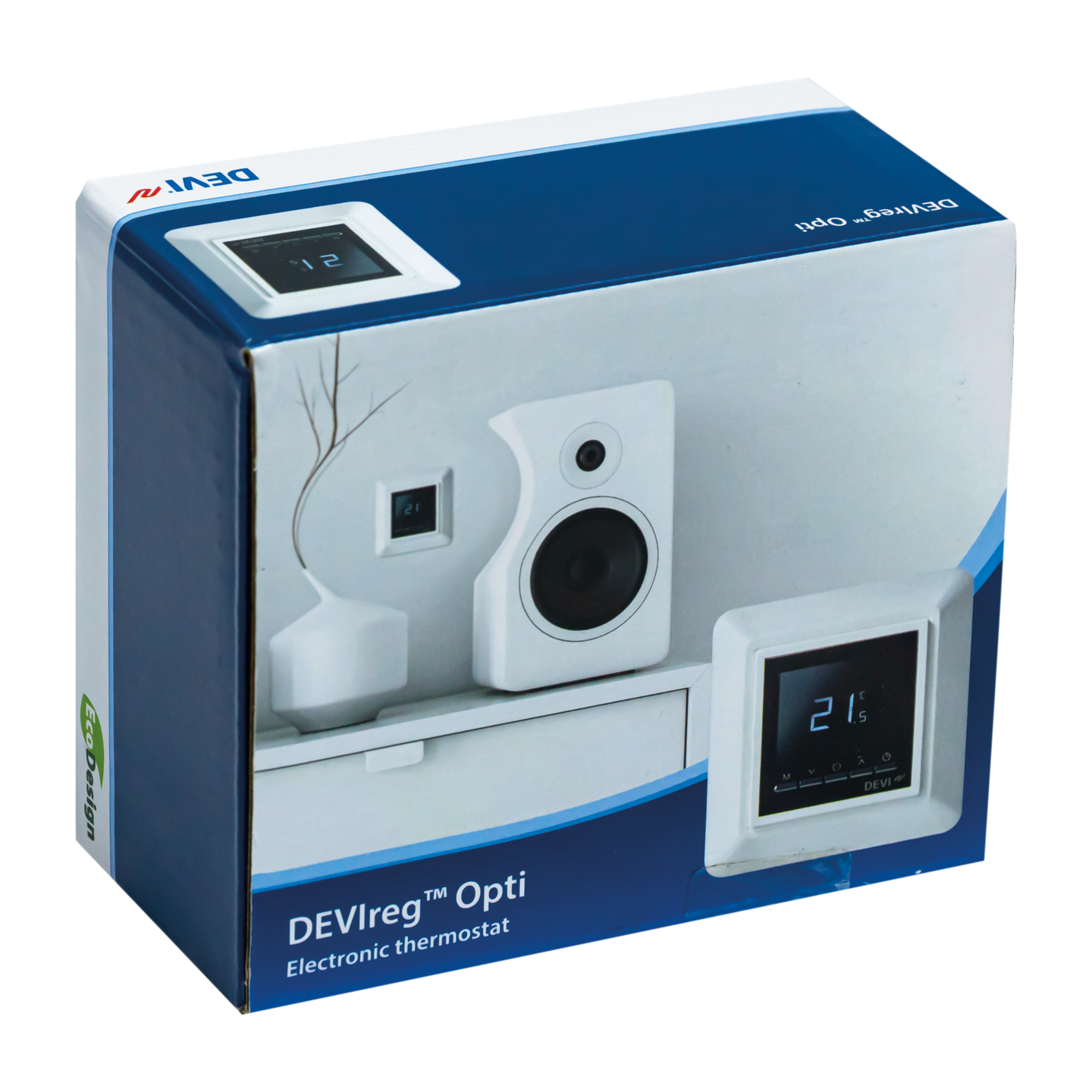 Yhdistelmätermostaatti Devireg Opti valkoinen