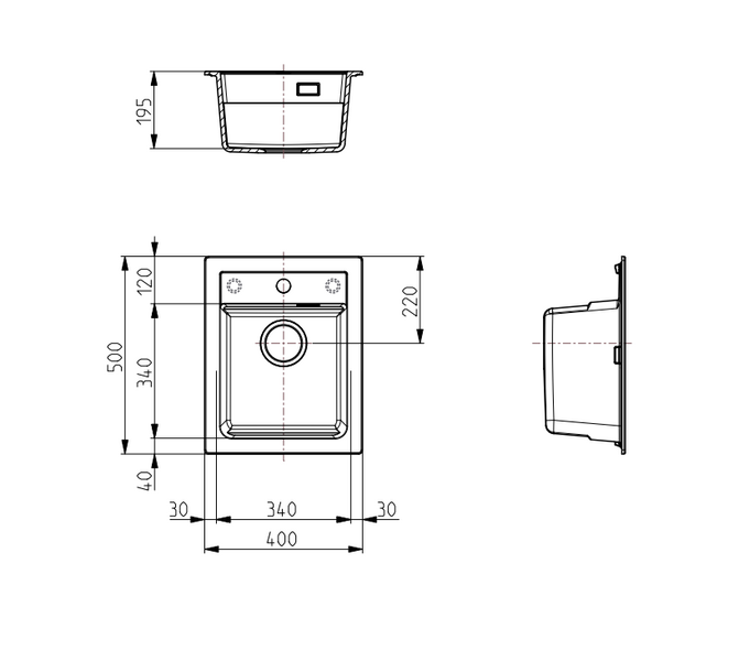 Keittiöallas Alveus Atrox 10 Carbon Komposiitti
