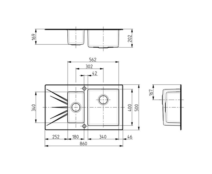 Keittiöallas Alveus Karat 20 Oikea Lasi