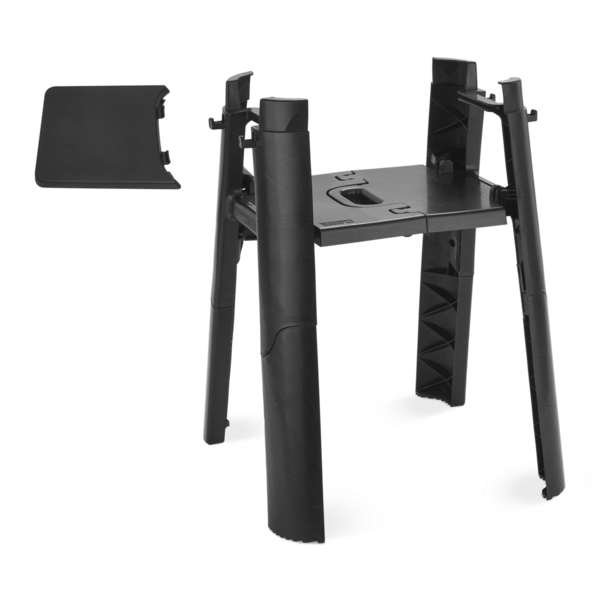 Jalusta sivutasolla Weber Lumin Compact -sähkögrilliin