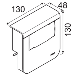 Listakojerasia Hager Tehalit SL20080 SL20x80 Systo-kaluste 4M musta
