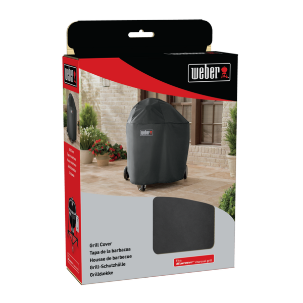 PREMIUMÖVERDRAG WEBER SVART, SUMMIT KAMMADO E6 / CHARCOAL