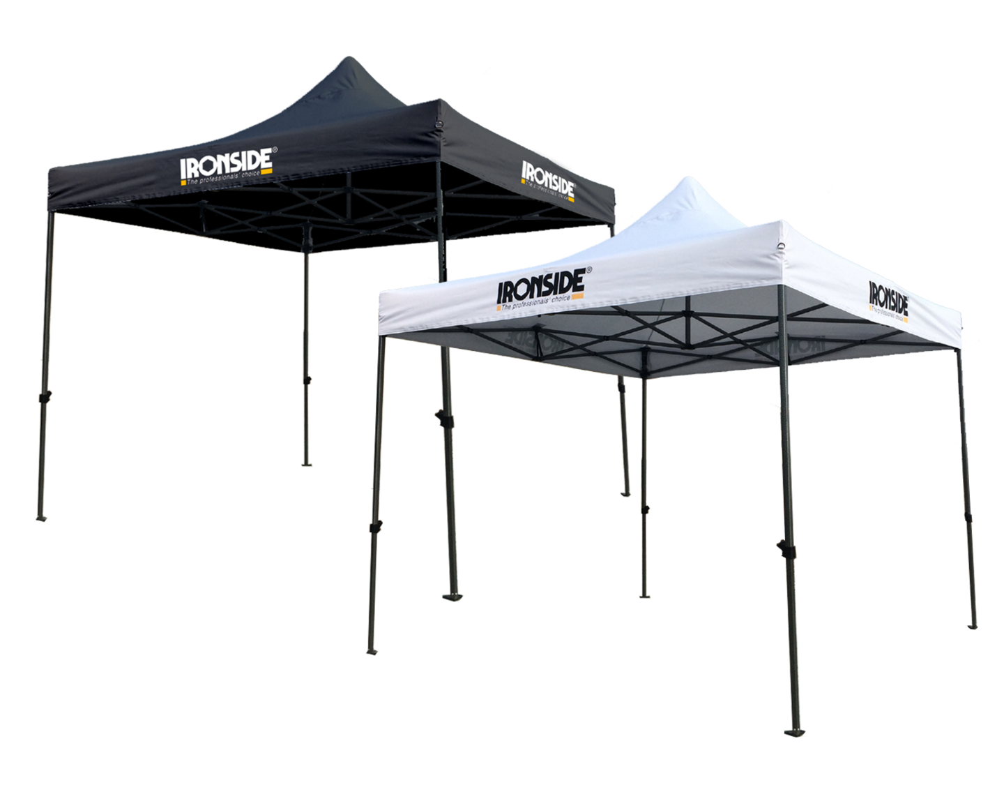 Työmaateltan katto Ironside 3x3 musta