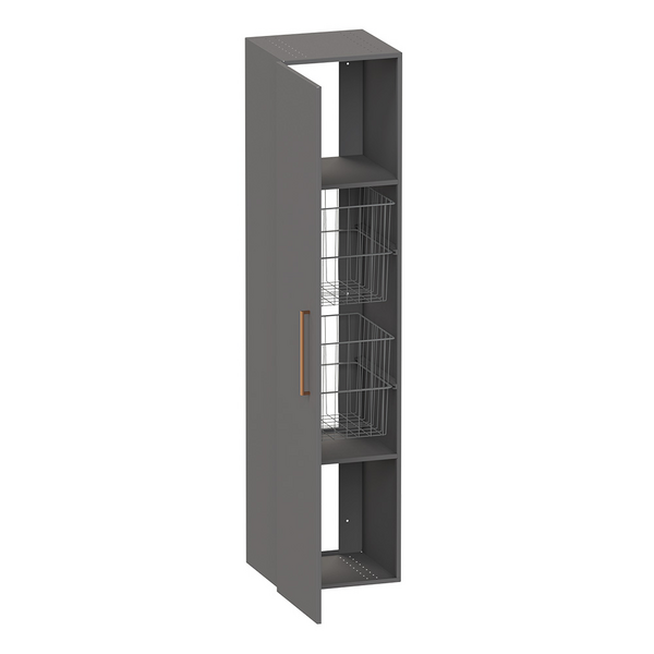 TVÄTTKORGSKÅP POLARIA SOLO 400X400 GRÅ