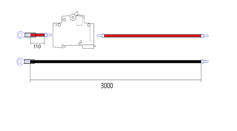Akkukaapeli Reimax Off-Grid PV 6mm2 C25 3m