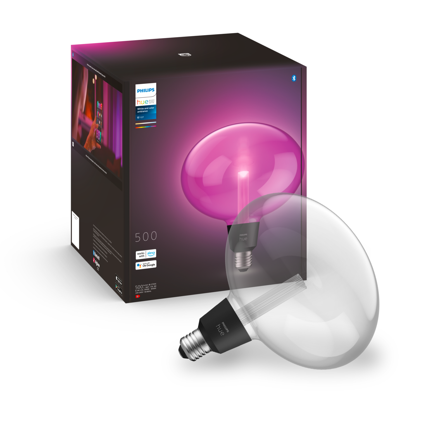 Led-lamppu Philips Hue LG Ellipse E27