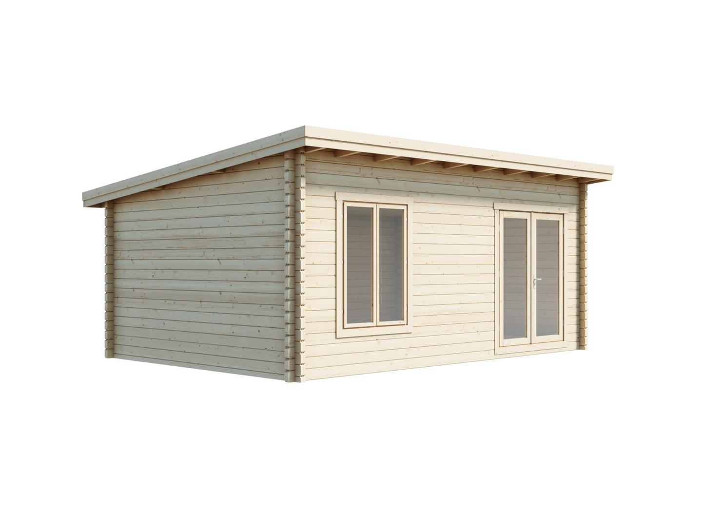 Vierasmaja Luoman Koppelo 24m² seinävahvuus 70mm