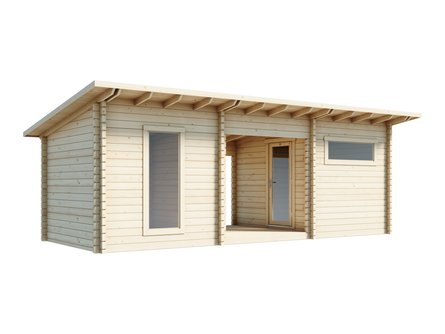 Saunamökki Luoman Kuovi 20m² seinävahvuus 70mm