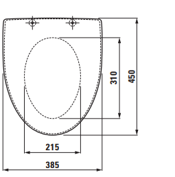 Wc-istuinkansi Cello Lianna pehmeä valkoinen