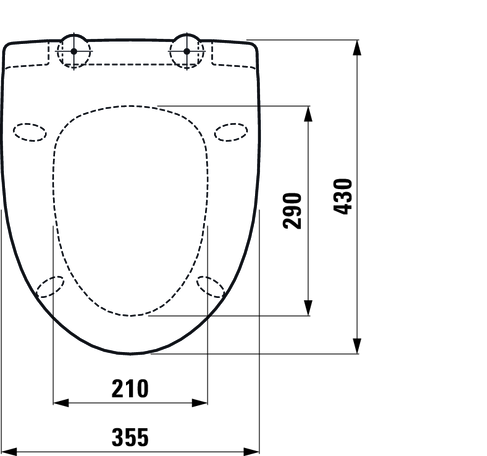 Wc-istuinkansi Cello Lianna kova valkoinen SC/QR