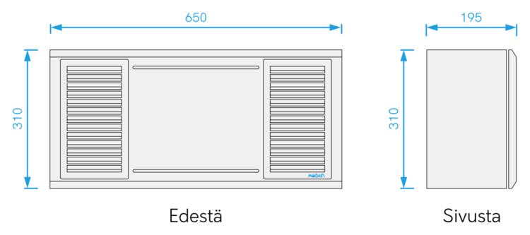 Tuloilmalaite Mobair 2080 oikea