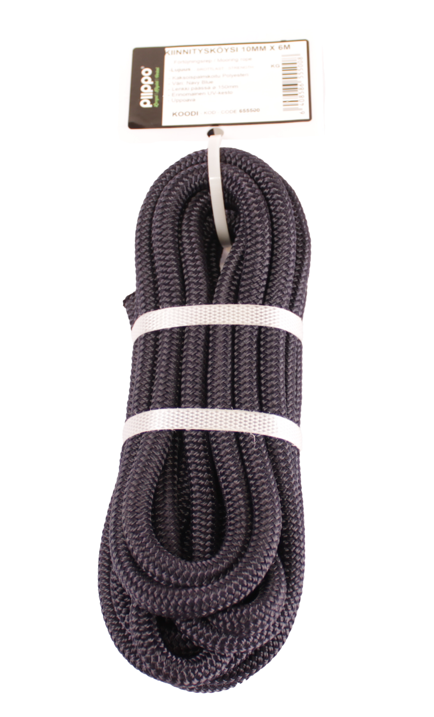 Kiinnitysköysi lenkillä Piippo 10mm 6m