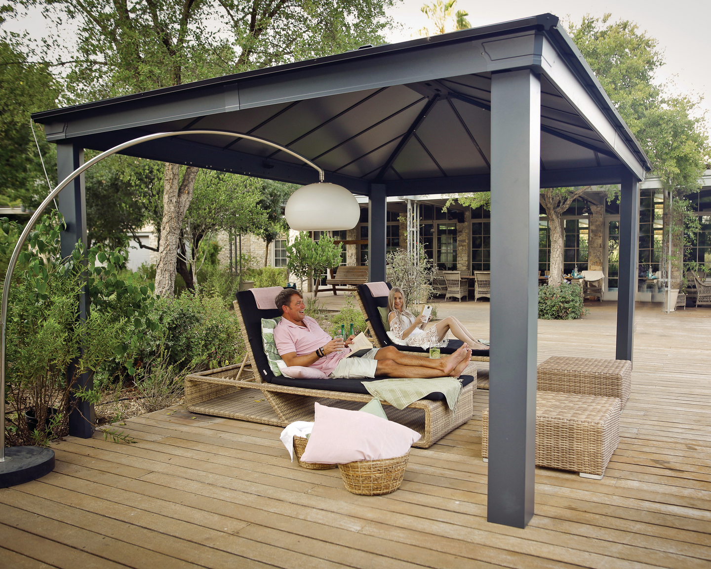 Pergola Palram Dallas 4900 487x363x296cm antrasiitti