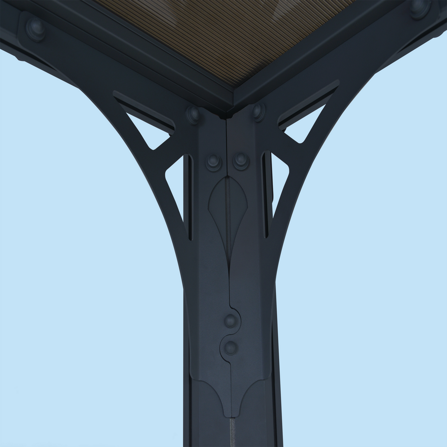 Pergola Palram Milano 3000 309x309x225cm harmaa