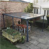 Pergola Palram Milano 4300 426x309x225cm harmaa