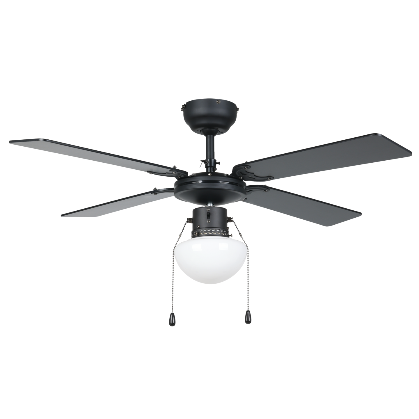 Tuuletinvalaisin EGLO Fortaleza musta/puu E27 maks. 60W, IP20