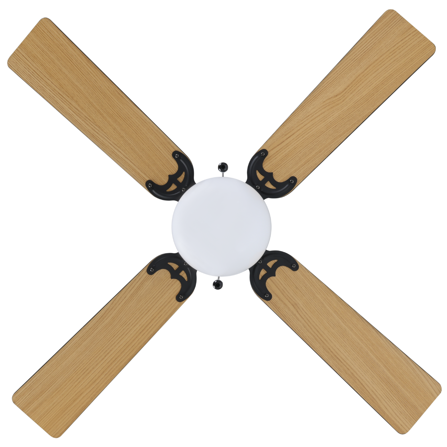 Tuuletinvalaisin EGLO Fortaleza musta/puu E27 maks. 60W, IP20
