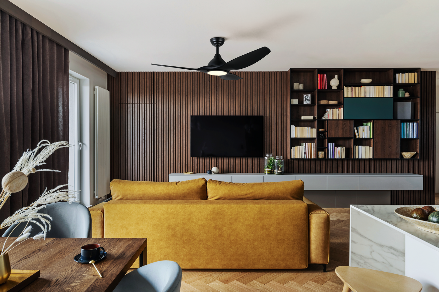 Tuuletinvalaisin EGLO Tunitas led musta 16W IP20