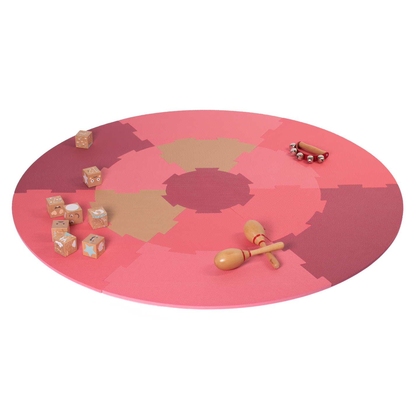 Leikkimatto pinkki halkaisija 120cm