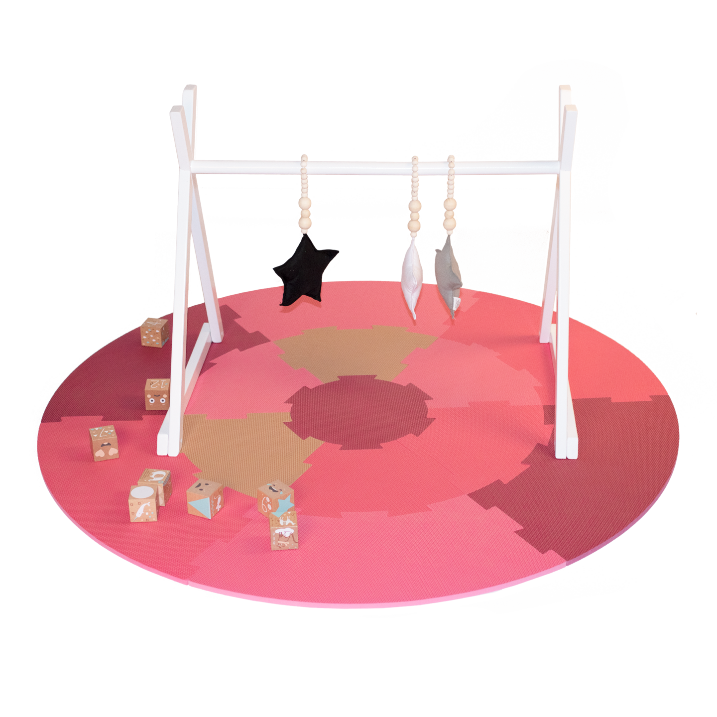 Leikkimatto pinkki halkaisija 120cm