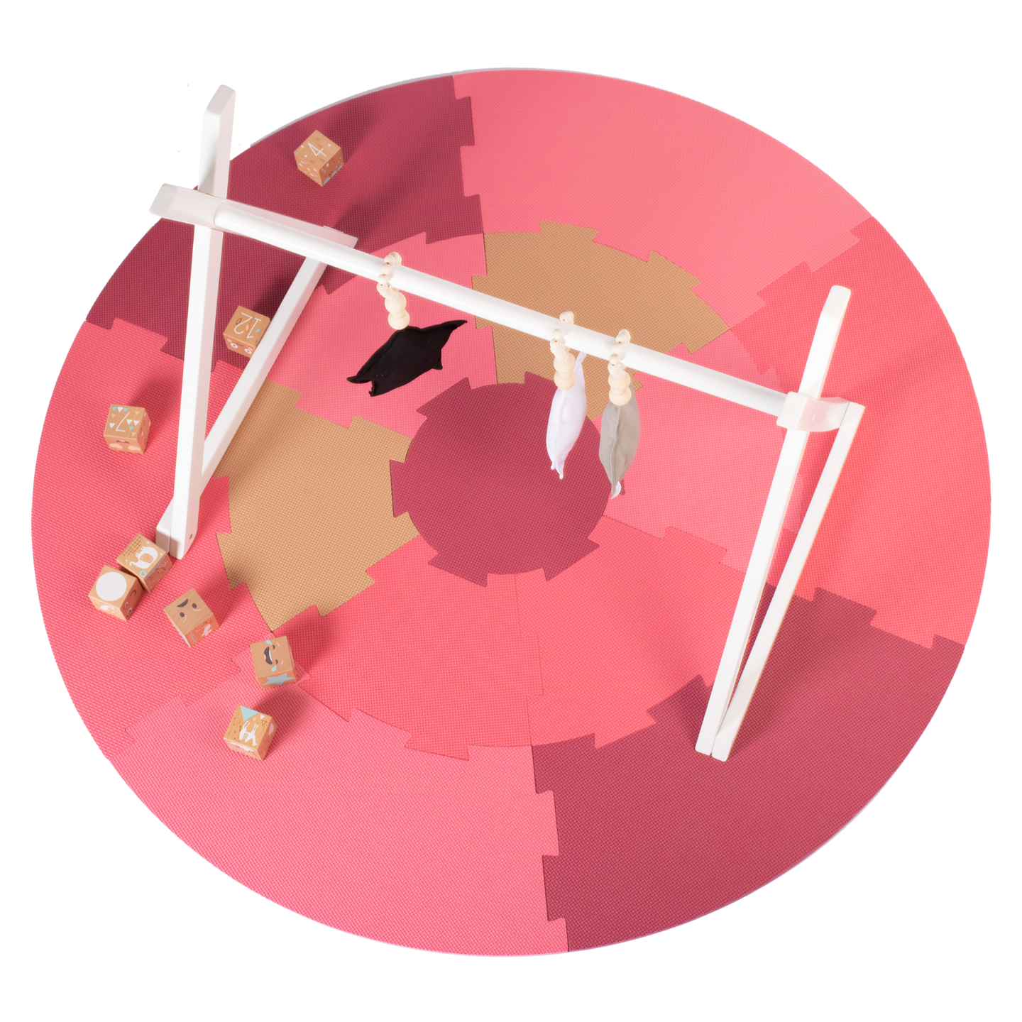 Leikkimatto pinkki halkaisija 120cm