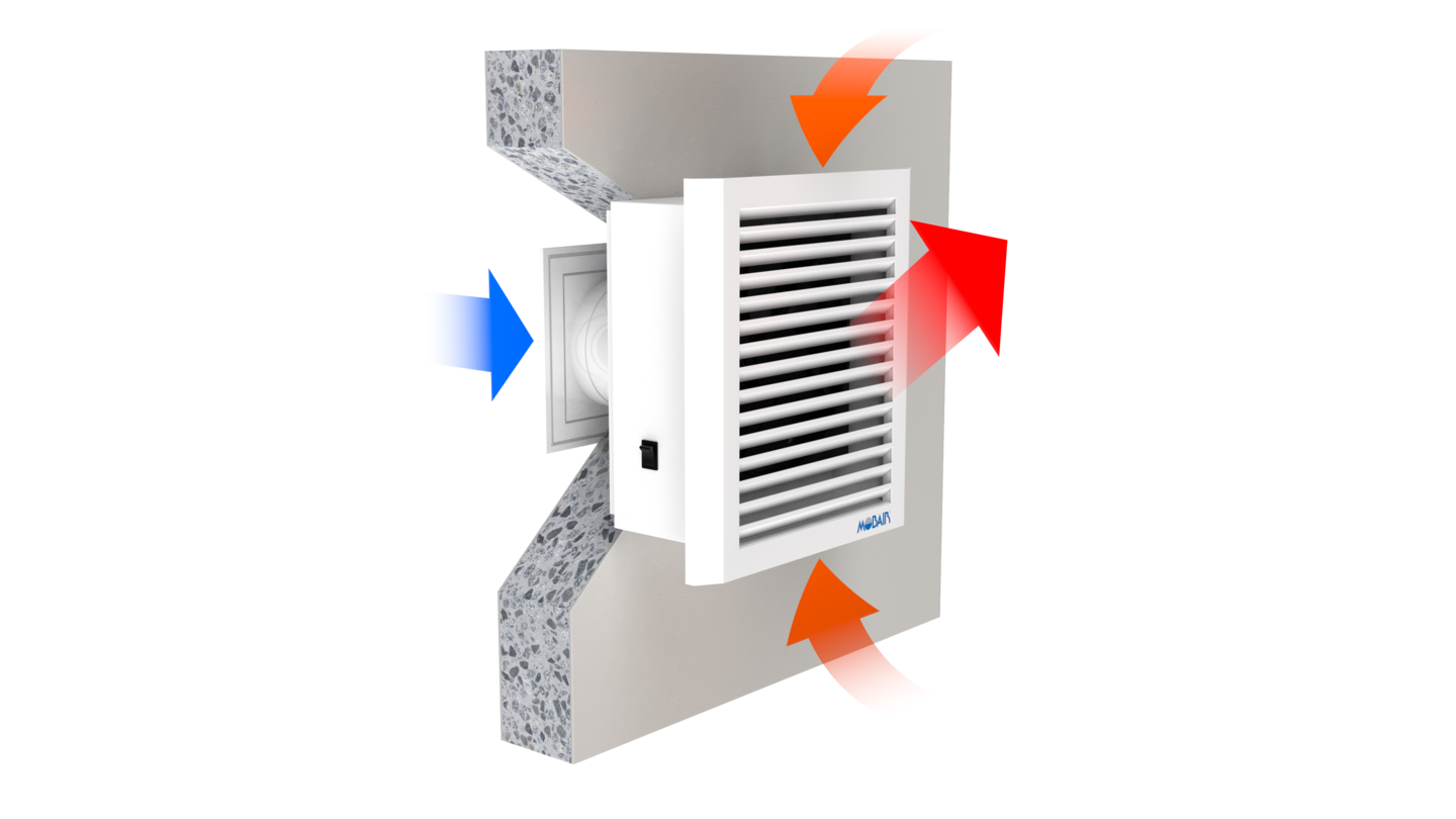 Korvausilmaventtiili Mobair 2015