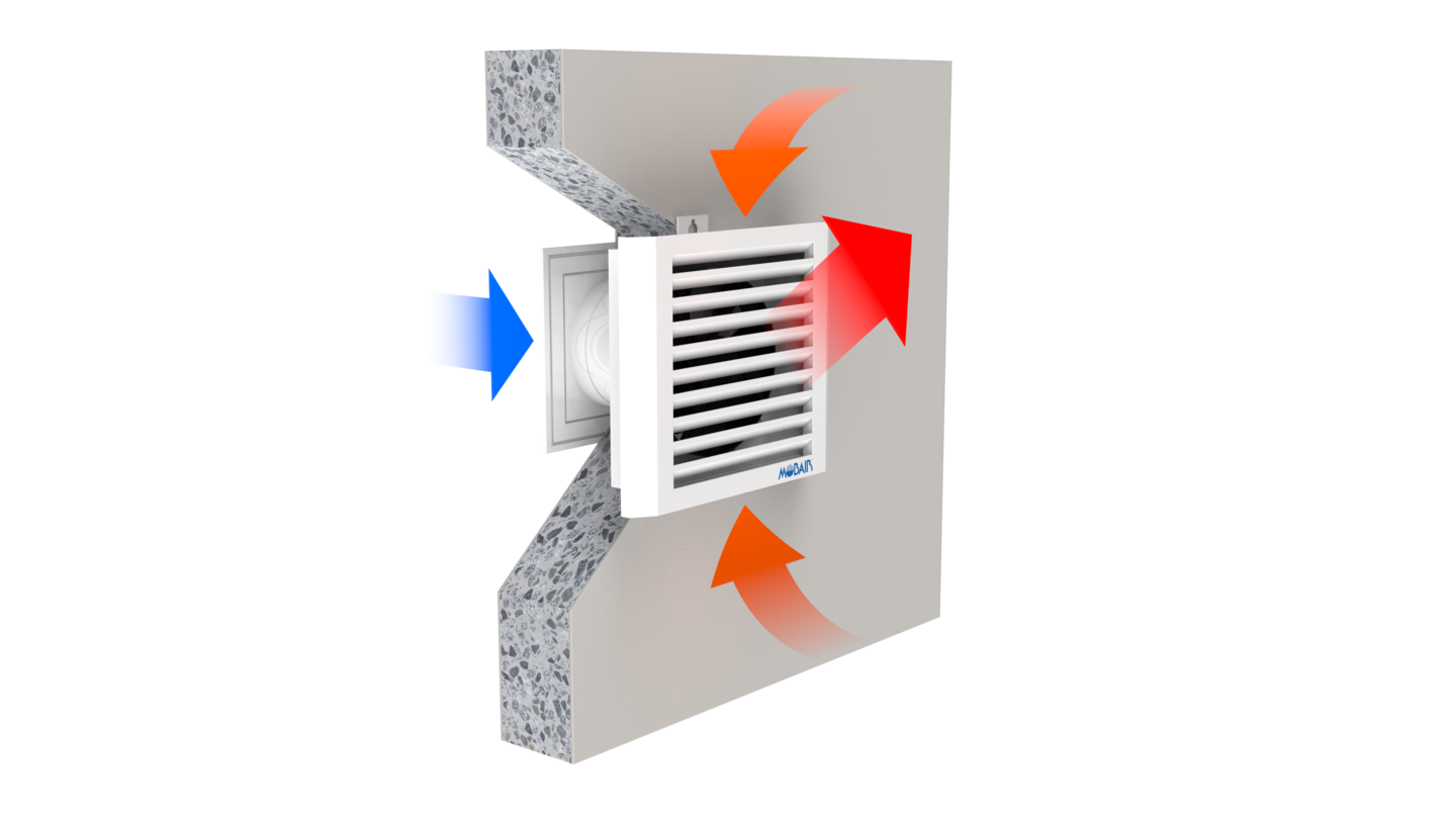 Korvausilmaventtiili Mobair 2030S
