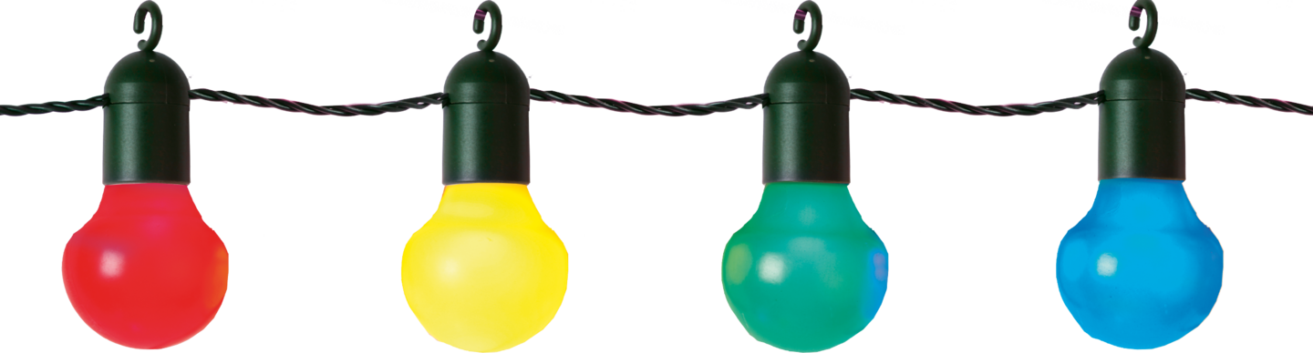 Ulkovalosarja EGLO Frosolone värikäs 570cm 20x0,064W IP44