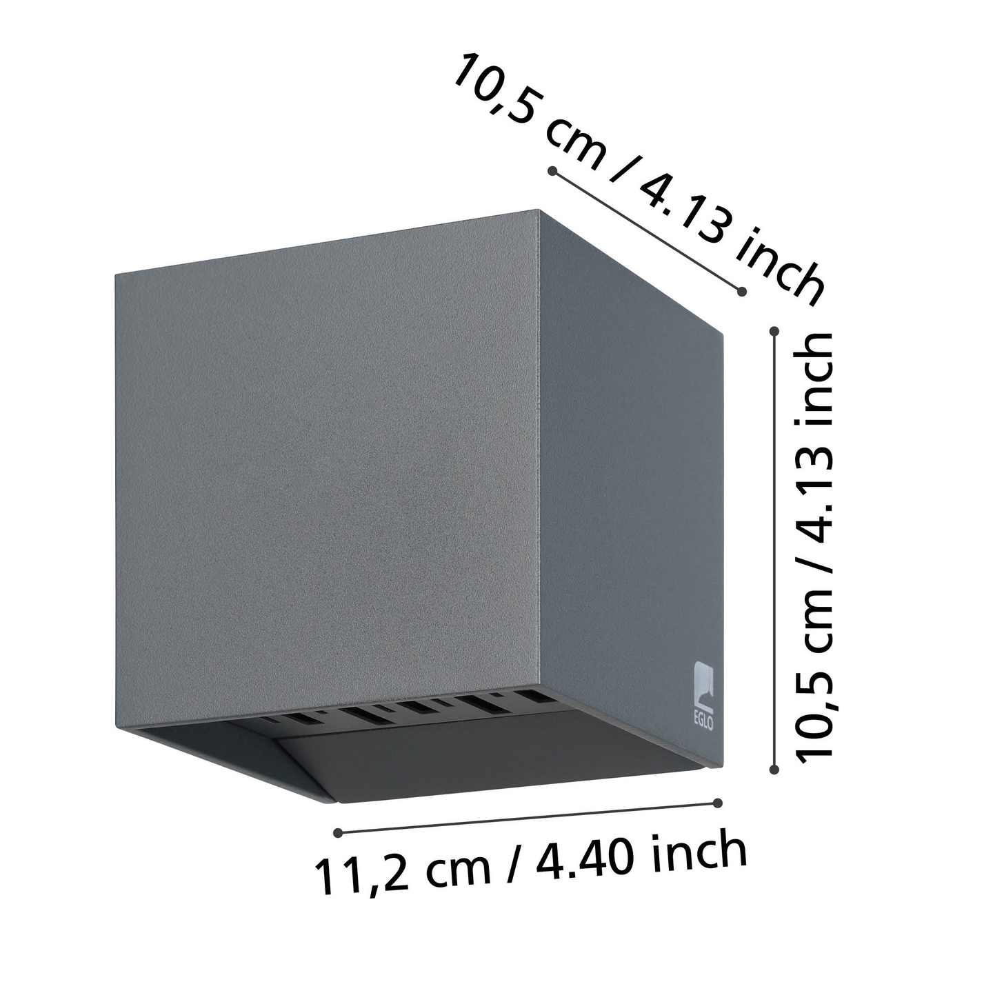 Ulkoseinävalaisin EGLO Calpino 2 musta 2x3,3W led IP54