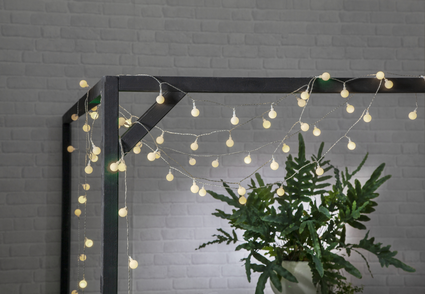 Ulkovalosarja EGLO Libisa valkoinen 735cm 50x0,066W IP44