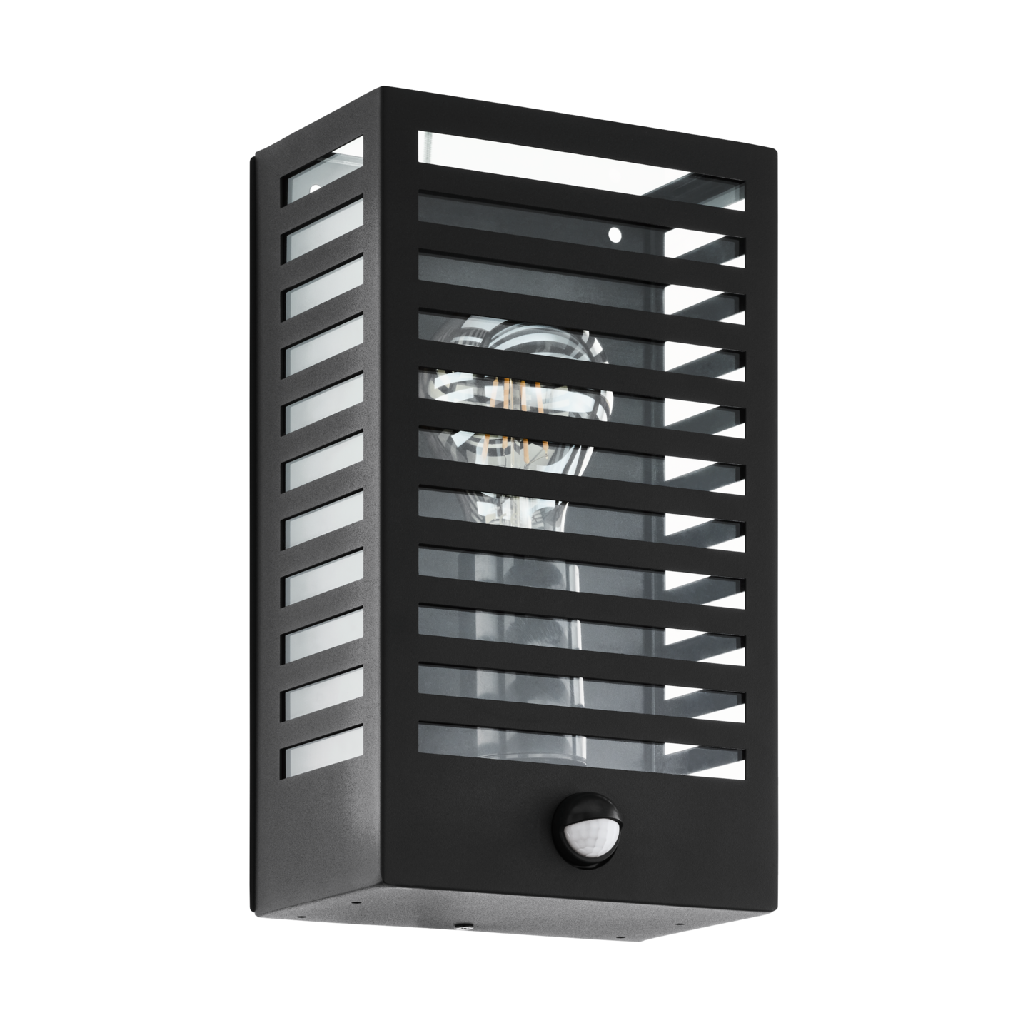 Tunnistinvalaisin EGLO Alamonte 3 liiketunnistimella musta E27 maks 60W IP44