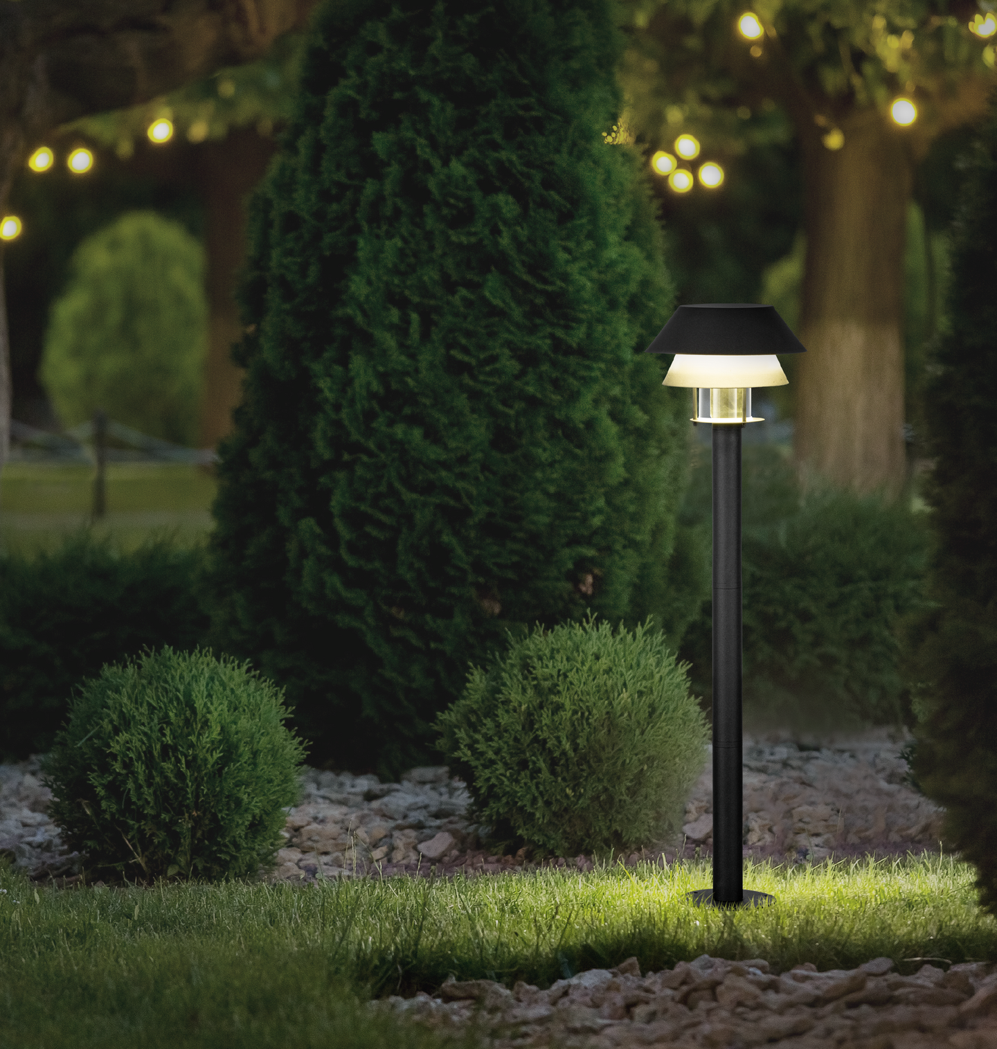 Ulkopylväsvalaisin EGLO Chiappera 80cm 40W E27 IP65 musta