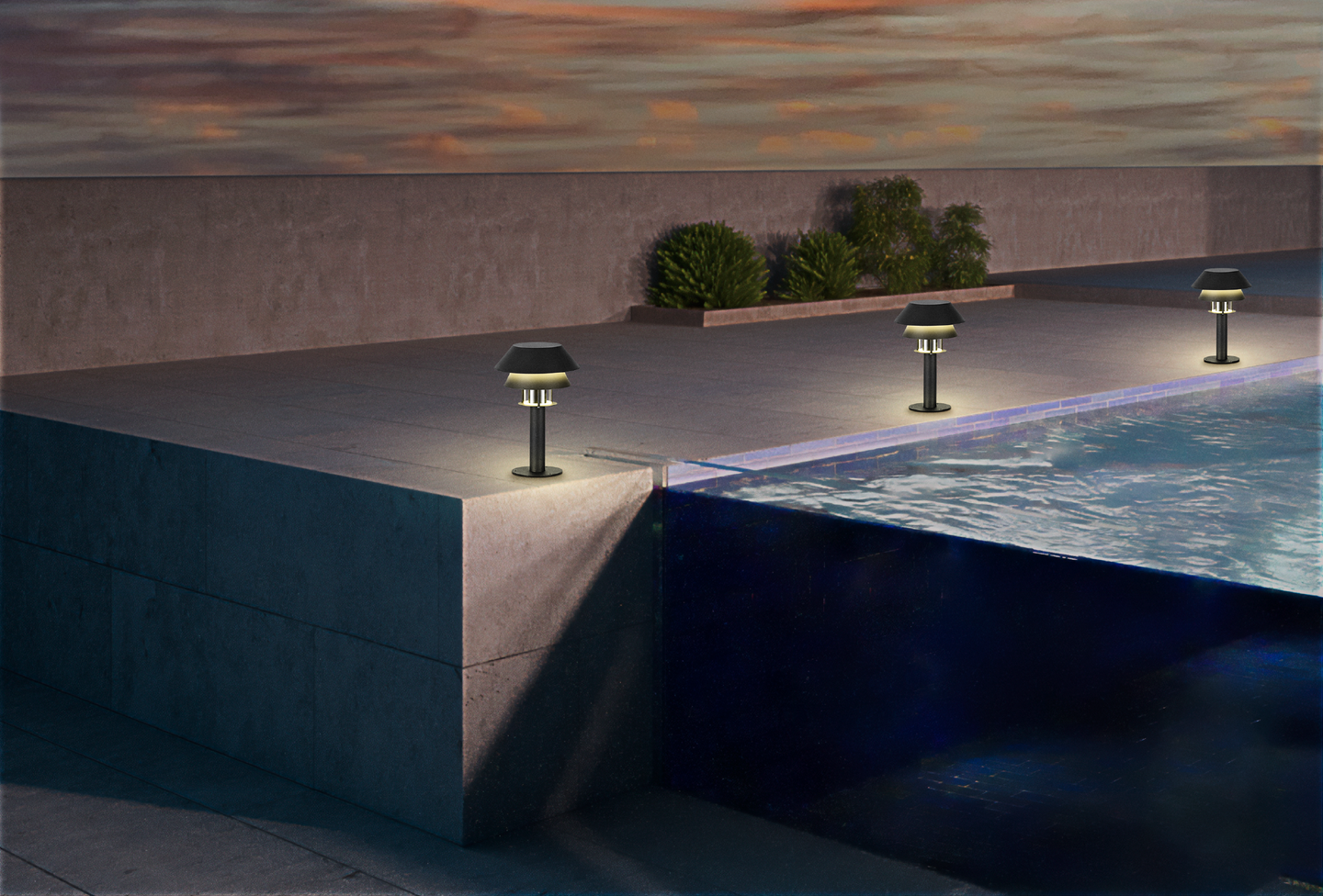 Ulkopylväsvalaisin EGLO Chiappera 33 cm musta 40W E27 IP65