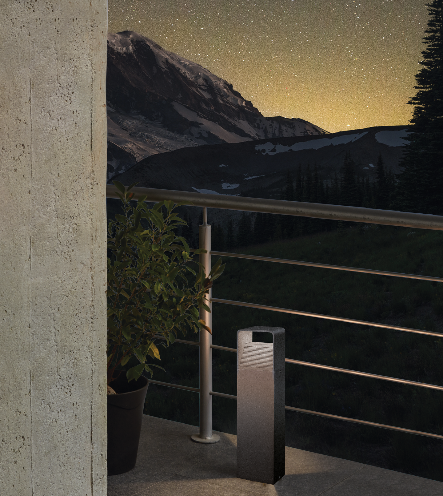 Ulkopylväsvalaisin EGLO Doninni 1 antrasiitti 40cm 6,2W led IP65