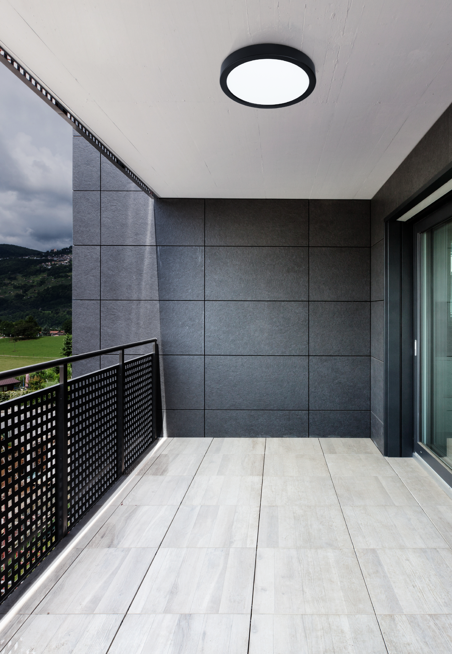 Ulkokattovalaisin EGLO Argolis 2 musta 28,5cm 20,5W led IP44