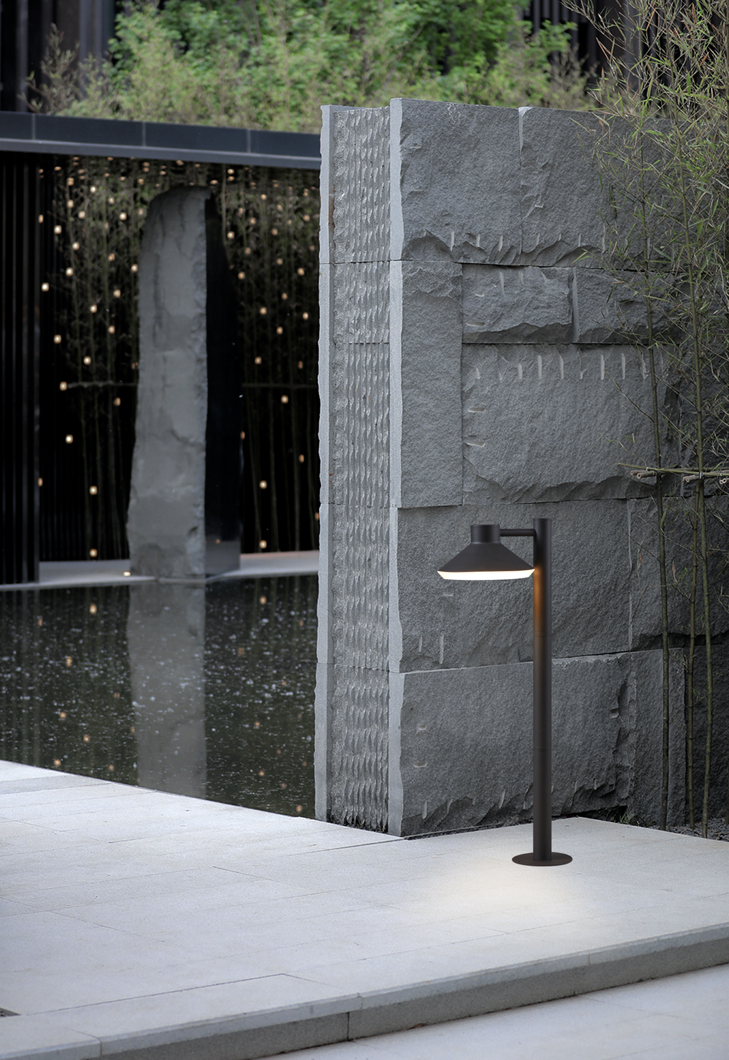 Ulkopylväsvalaisin EGLO Ninnarella 4,6W GU10 IP44 musta/valkoinen